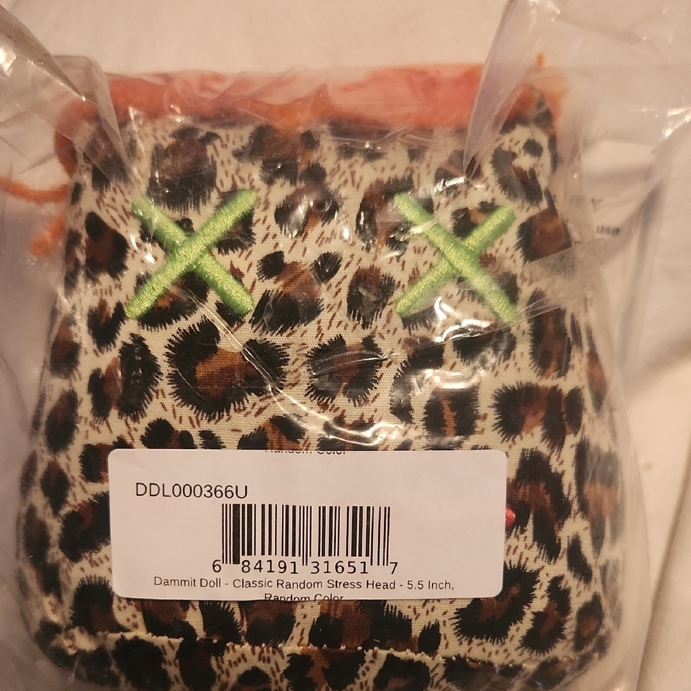 Leopard Print Stress Doll